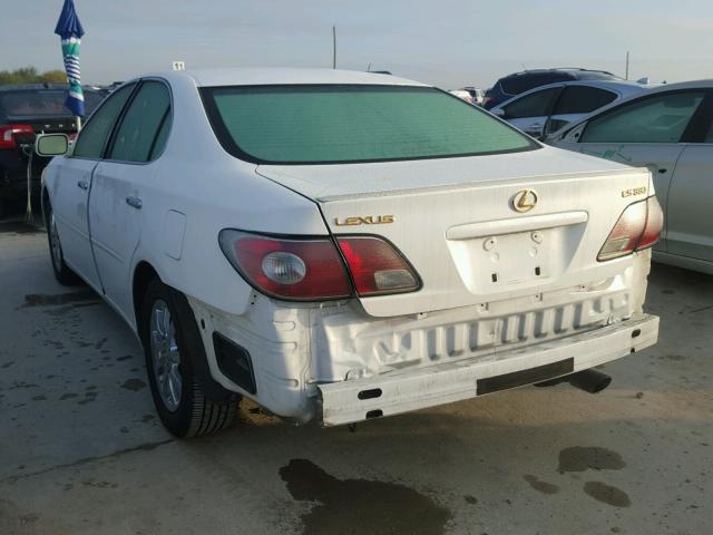 JTHBA30G045054734 - 2004 LEXUS ES 330 WHITE photo 3