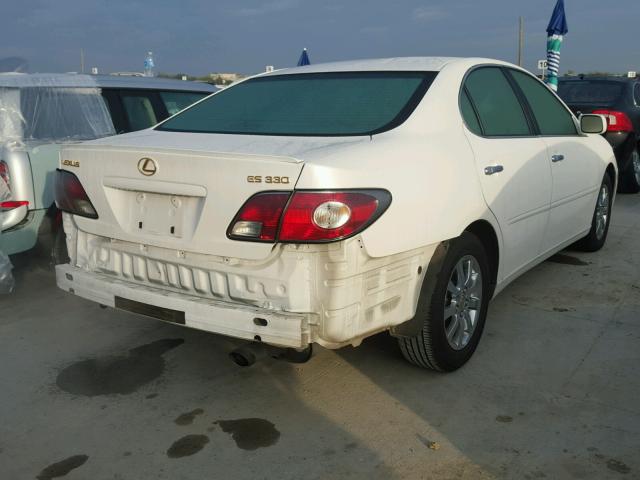 JTHBA30G045054734 - 2004 LEXUS ES 330 WHITE photo 4