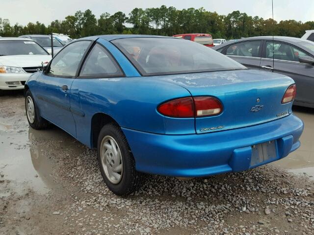 1G1JC1242V7156128 - 1997 CHEVROLET CAVALIER BLUE photo 3