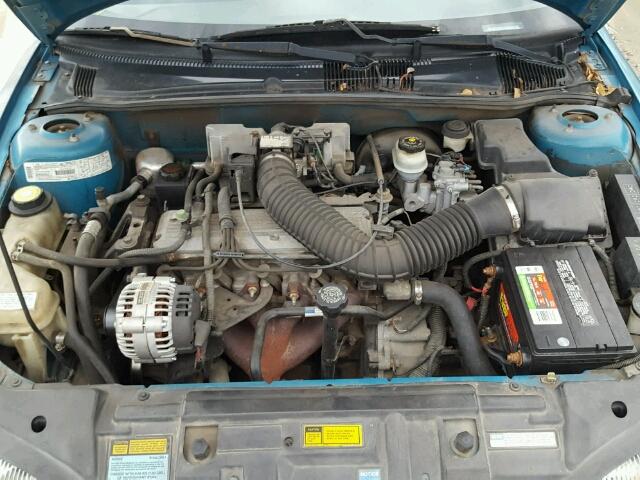 1G1JC1242V7156128 - 1997 CHEVROLET CAVALIER BLUE photo 7