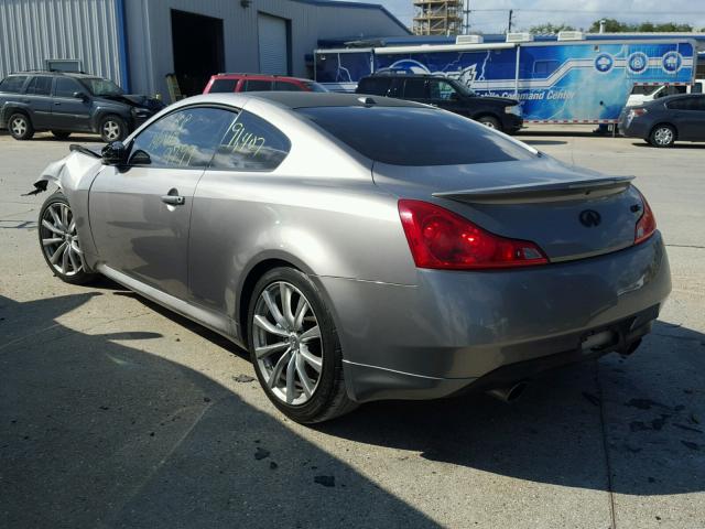 JNKCV64E08M129799 - 2008 INFINITI G37 GRAY photo 3