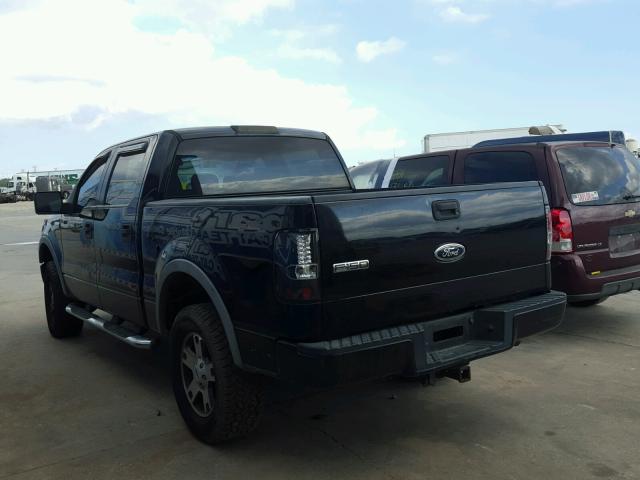 1FTPW14595KF10402 - 2005 FORD F150 SUPER BLACK photo 3