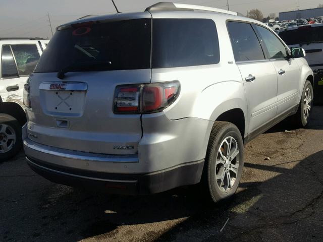 1GKKVRKD9FJ329494 - 2015 GMC ACADIA SLT SILVER photo 4