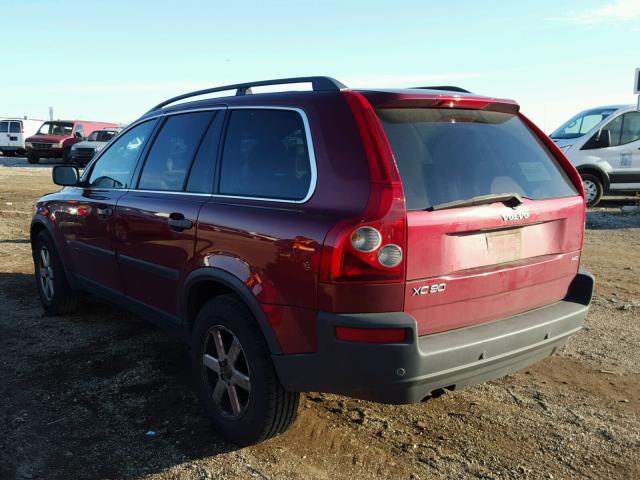 YV4CZ592661258091 - 2006 VOLVO XC90 MAROON photo 3