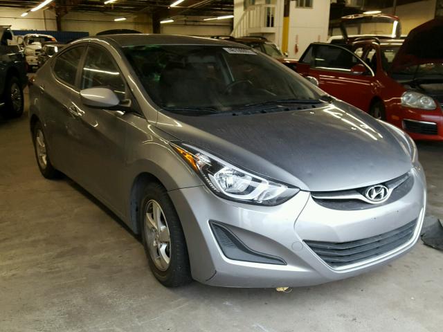 KMHDH4AE5EU168045 - 2014 HYUNDAI ELANTRA SE GRAY photo 1