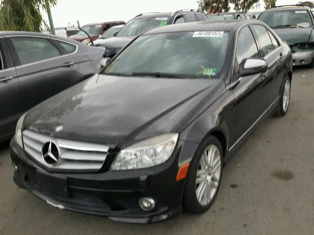 WDDGF54X58R035258 - 2008 MERCEDES-BENZ C 300 BLACK photo 2