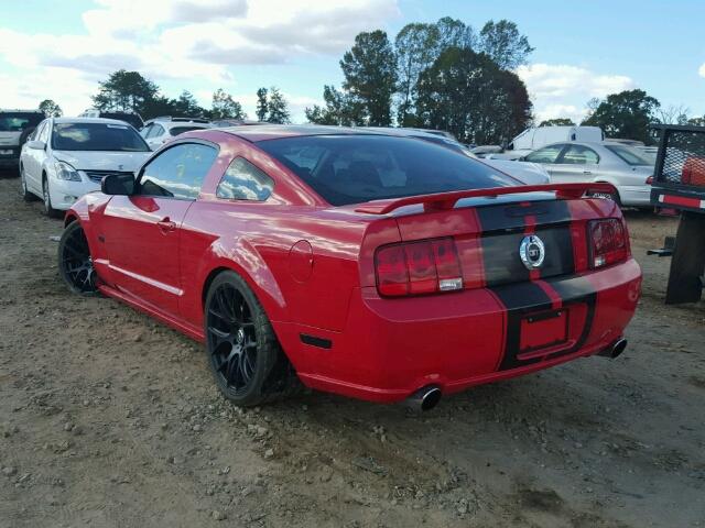 1ZVFT82H175236511 - 2007 FORD MUSTANG GT RED photo 3