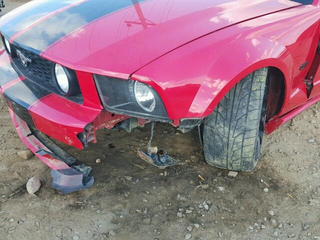 1ZVFT82H175236511 - 2007 FORD MUSTANG GT RED photo 9