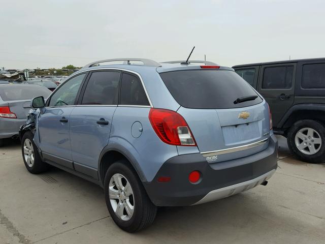 3GNAL2EK4DS598603 - 2013 CHEVROLET CAPTIVA LS BLUE photo 3