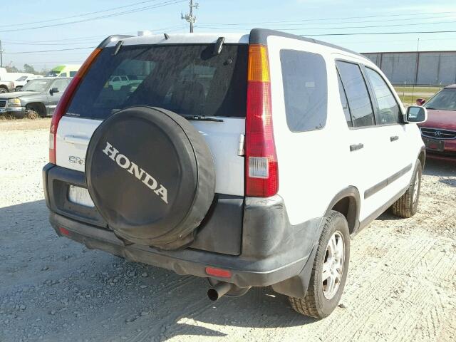 JHLRD78802C090768 - 2002 HONDA CR-V EX WHITE photo 4