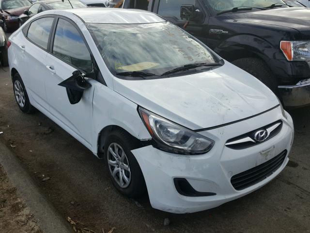 KMHCT4AE5DU398211 - 2013 HYUNDAI ACCENT GLS WHITE photo 1