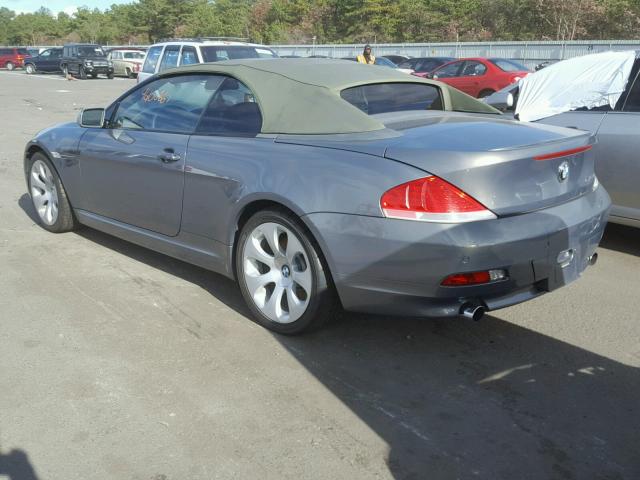 WBAEK73435B324821 - 2005 BMW 645 CI AUT SILVER photo 3