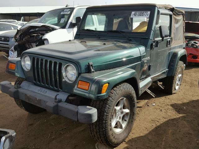 1J4FA59S81P338922 - 2001 JEEP WRANGLER / GREEN photo 2