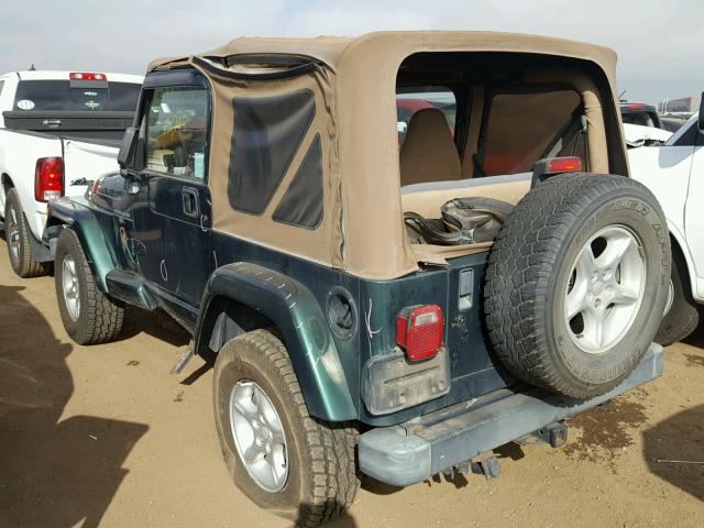 1J4FA59S81P338922 - 2001 JEEP WRANGLER / GREEN photo 3