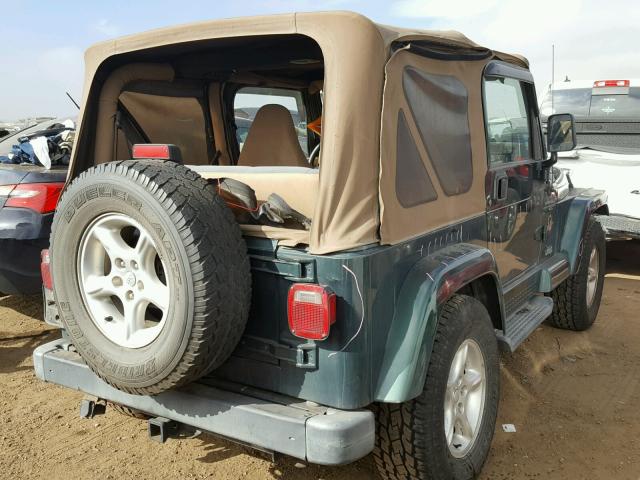 1J4FA59S81P338922 - 2001 JEEP WRANGLER / GREEN photo 4