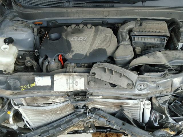 5NPEB4AC3EH854510 - 2014 HYUNDAI SONATA GLS GRAY photo 7