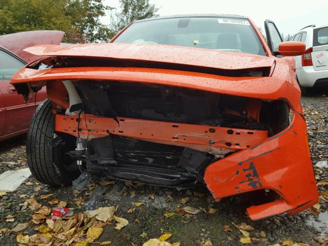 2C3CDXJGXGH313296 - 2016 DODGE CHARGER SX ORANGE photo 9