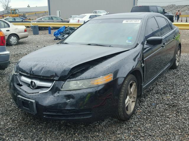 19UUA66265A009671 - 2005 ACURA TL BLACK photo 2