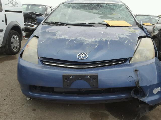 JTDKB20U067063178 - 2006 TOYOTA PRIUS BLUE photo 9