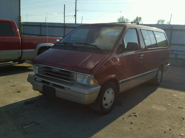 1FMDA31X4VZB49747 - 1997 FORD AEROSTAR RED photo 2