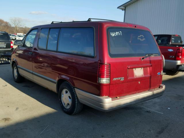 1FMDA31X4VZB49747 - 1997 FORD AEROSTAR RED photo 3