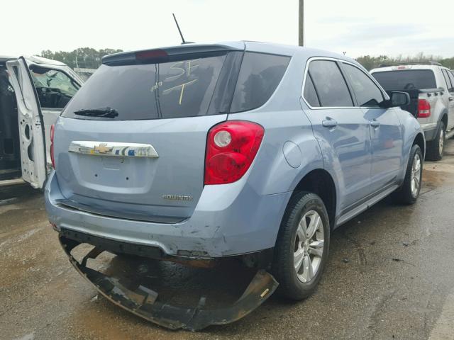 2GNALAEK5F6322118 - 2015 CHEVROLET EQUINOX LS BLUE photo 4