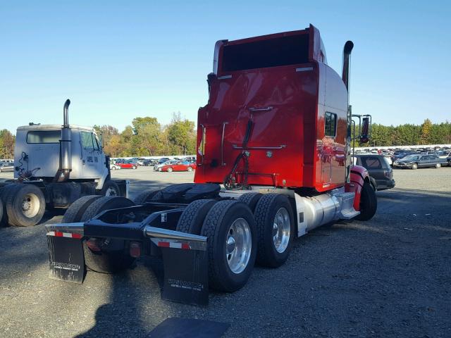 1XPHD49X3DD207753 - 2013 PETERBILT 386 RED photo 4