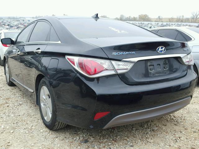 KMHEC4A40CA042572 - 2012 HYUNDAI SONATA HYB BLACK photo 3