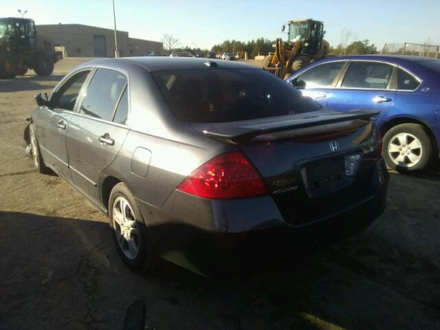 1HGCM56717A130698 - 2007 HONDA ACCORD EX BLUE photo 3