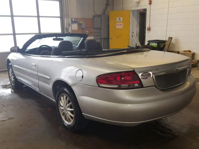 1C3EL45R54N125505 - 2004 CHRYSLER SEBRING LX SILVER photo 3