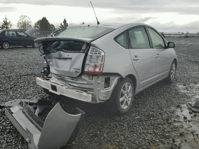 JTDKB20U573256662 - 2007 TOYOTA PRIUS SILVER photo 4