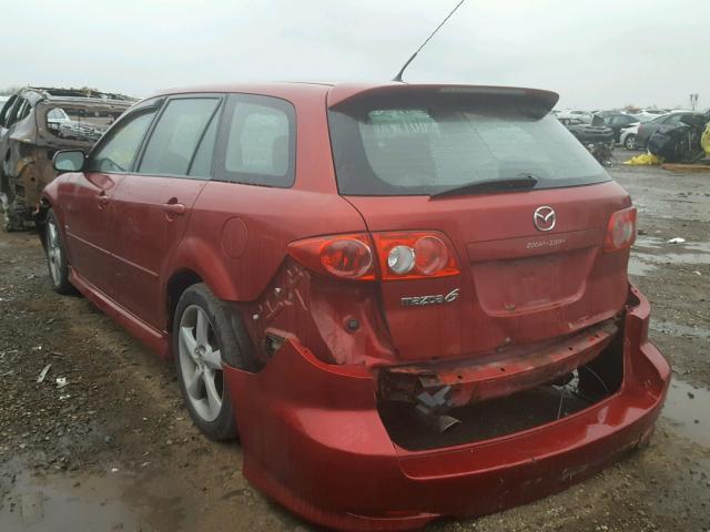 1YVHP82D755M20131 - 2005 MAZDA 6 RED photo 3