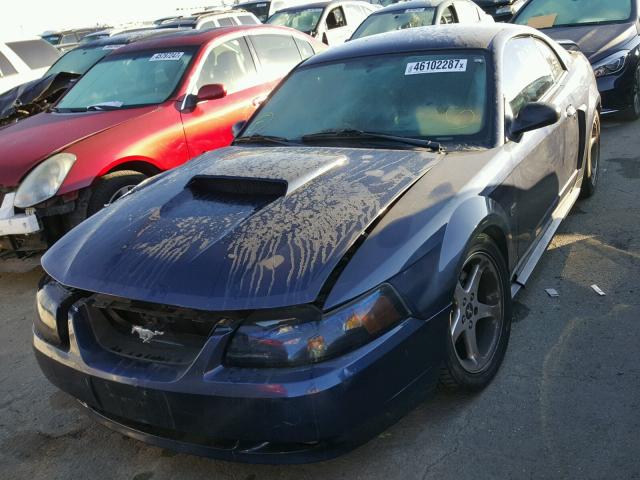 1FAFP42X83F406817 - 2003 FORD MUSTANG GT BLUE photo 2