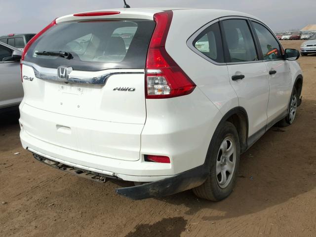 5J6RM4H3XGL015495 - 2016 HONDA CR-V LX WHITE photo 4