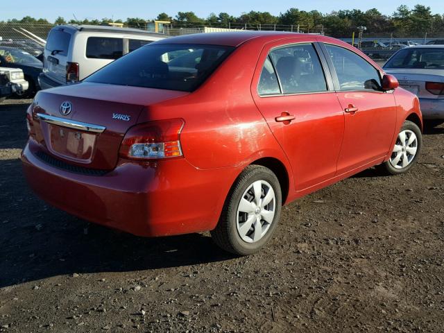 JTDBT923171056271 - 2007 TOYOTA YARIS RED photo 4