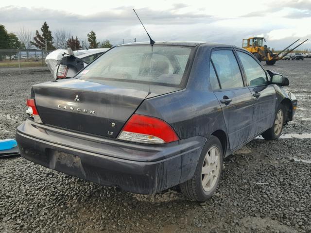 JA3AJ36E23U024494 - 2003 MITSUBISHI LANCER LS BLACK photo 4