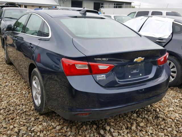 1G1ZB5ST5HF160236 - 2017 CHEVROLET MALIBU LS Mavi foto 3