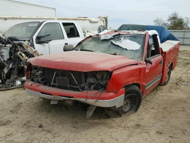 3GCEC14ZX6G254542 - 2006 CHEVROLET SILVERADO RED photo 2