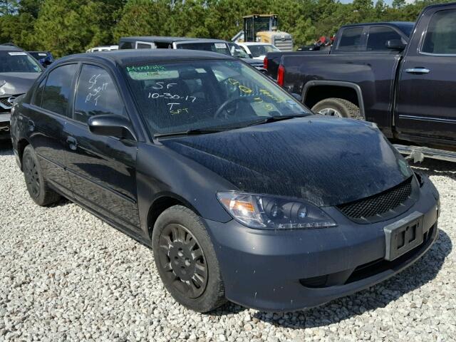 2HGES16584H533922 - 2004 HONDA CIVIC LX BLACK photo 1