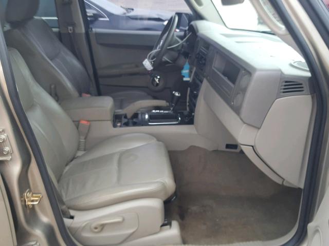 1J8HH48K56C203412 - 2006 JEEP COMMANDER Bej foto 5