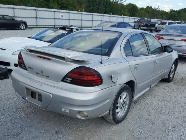1G2NF52EX3M673728 - 2003 PONTIAC GRAND AM S SILVER photo 4