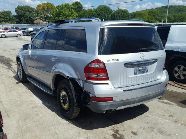 4JGBF86E99A504977 - 2009 MERCEDES-BENZ GL 550 4MA SILVER photo 3