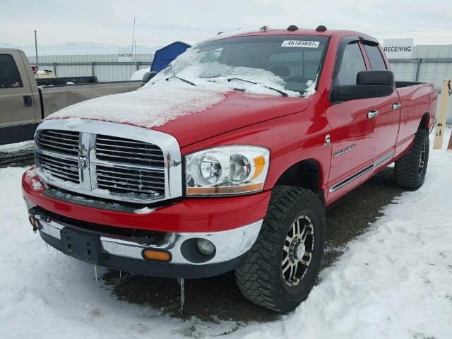 1D7KS28C76J203733 - 2006 DODGE RAM 2500 RED photo 2