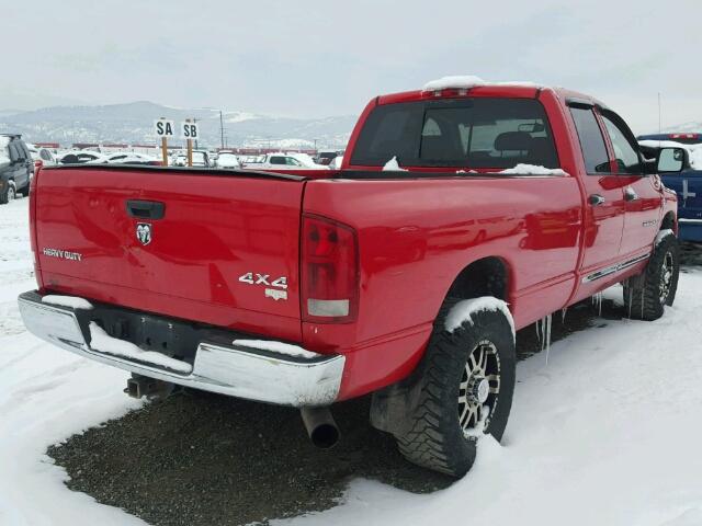 1D7KS28C76J203733 - 2006 DODGE RAM 2500 RED photo 4