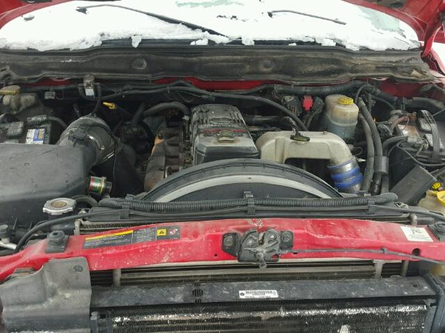 1D7KS28C76J203733 - 2006 DODGE RAM 2500 RED photo 7