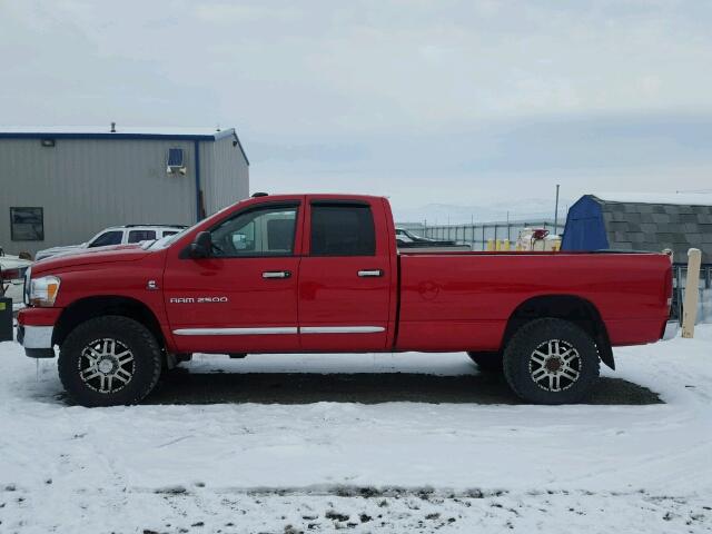 1D7KS28C76J203733 - 2006 DODGE RAM 2500 RED photo 9