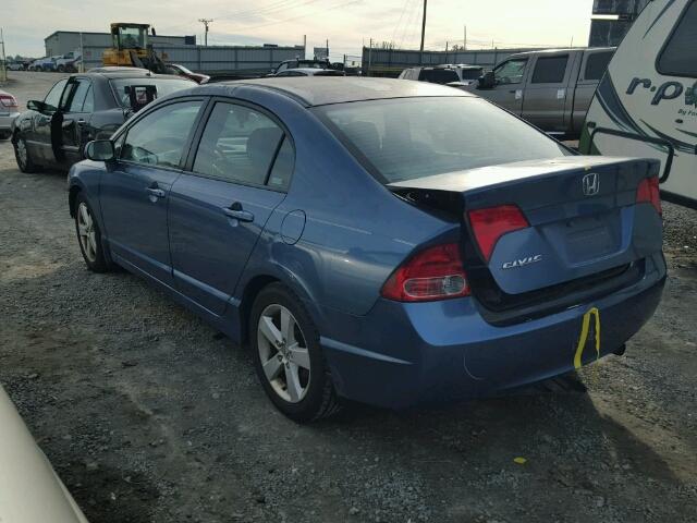 2HGFA16998H505756 - 2008 HONDA CIVIC EXL ლურჯი ფოტო 3