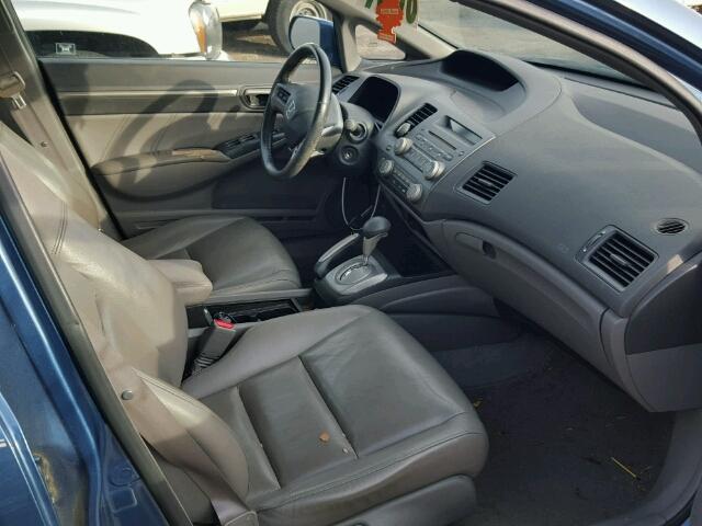 2HGFA16998H505756 - 2008 HONDA CIVIC EXL ლურჯი ფოტო 5
