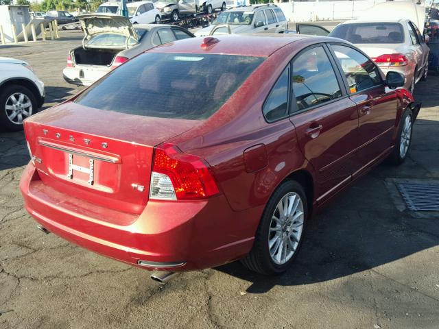 YV1672MS4B2549974 - 2011 VOLVO S40 T5 RED photo 4