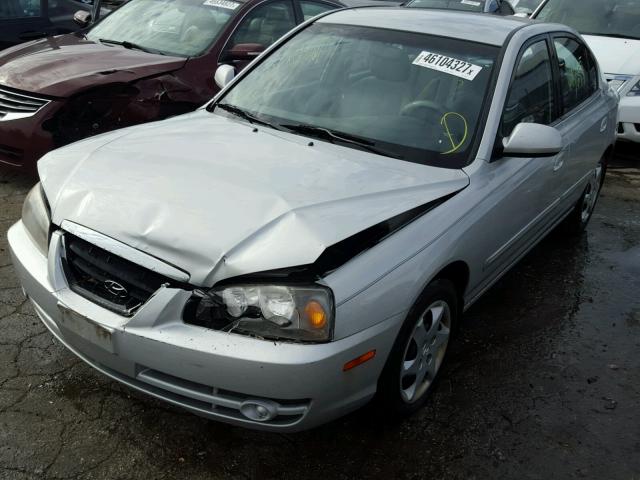 KMHDN46D76U234430 - 2006 HYUNDAI ELANTRA SILVER photo 2